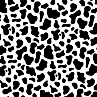 TECIDO TRICOLINE ESTAMPADA 100% ALGODÃO ANIMAL PRINT VACA PELE DE VACA PRETO E BRANCO D1437 V1*