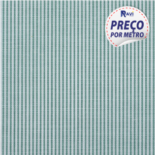 TECIDO TRICOLINE LISTRADA CAMISARIA (POLIESTER/ALGODÃO) DOPTEX SPAGUETI VERDE CLARO D1161 V004-2261