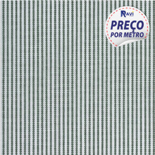 TECIDO TRICOLINE LISTRADA CAMISARIA (POLIESTER/ALGODÃO) DOPTEX SPAGUETI VERDE ESCURO D1161 V004-2121