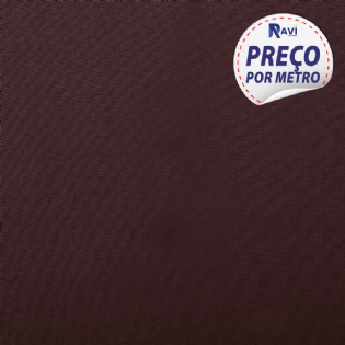 TECIDO TRICOLINE LISA 100% ALGODÃO MARROM V355