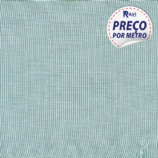 TECIDO TRICOLINE LISTRADA CAMISARIA (POLIESTER/ALGODÃO) DOPTEX LONDON VERDE CLARO D1674 V004-2261