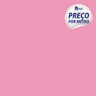 TECIDO TRICOLINE LISA 100% ALGODÃO ROSA CHICLETE V618