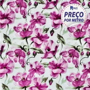 BLOCKACQUA IMPERMEAVEL ACQUAMENE FLOR FLORAL VINHO BORDÔ 6450 2