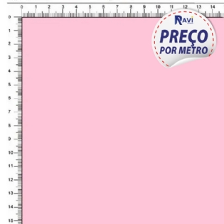 TECIDO TRICOLINE LISA 100% ALGODÃO ROSA CLARO V307