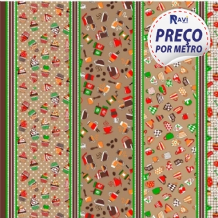 1 TRICOLINE ESTAMPADA MASCARENHAS 100% ALGODÃO NOVA COLEÇÃO PANO DE PRATO COZINHA D2713 V01