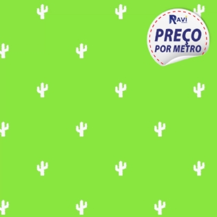 TRICOLINE ESTAMPADA MISTA CACTOS D1568