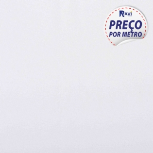 TECIDO TRICOLINE LISA 100% ALGODÃO BRANCO V001