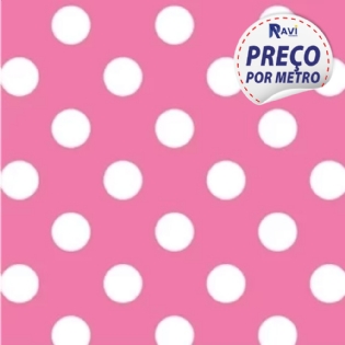 TRICOLINE ESTAMPADA MISTA POA G ROSA D1290