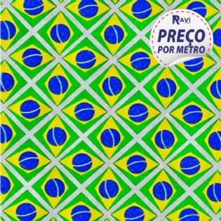 TRICOLINE ESTAMPADA COPA DO MUNDO NOVA COLEÇÃO BANDEIRA DO BRASIL