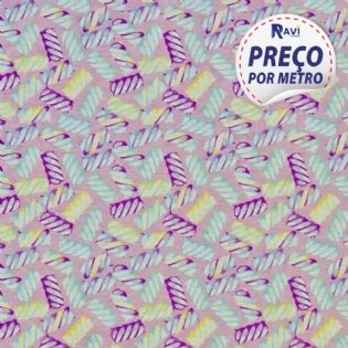 TRICOLINE ESTAMPADA MISTA 1 NOVA COLEÇÃO MARSHMELLOW CANDY COLLOR D6131 V117
