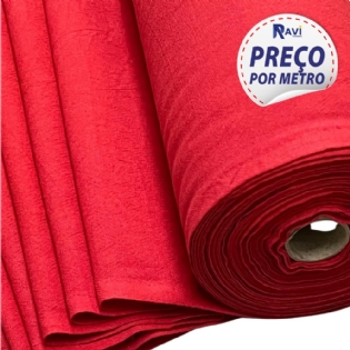 TECIDO SACARIA PANO DE COPA COLORIDO OBER VERMELHO