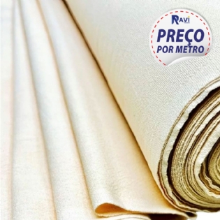 TECIDO SACARIA PANO DE COPA COLORIDO OBER BEGE