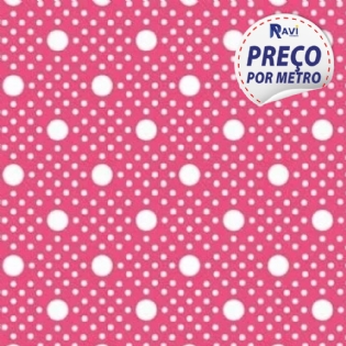 TRICOLINE ESTAMPADA MISTA POA ANGOLA PINK/BRANCO D1385