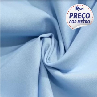 MICROFIBRA PESADA - GABARDINE ADAR AZUL BEBÊ (BABY) VK50 - IMPORTADOS