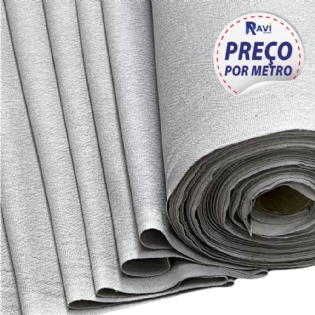 TECIDO SACARIA PANO DE COPA COLORIDO OBER CINZA