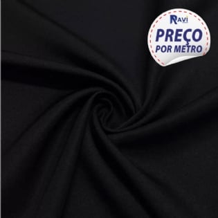 MICROFIBRA PESADA - GABARDINE PARNASSA PRETO V310 - IMPORTADOS