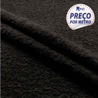 TECIDO ATOALHADO FELPA PRETO V200