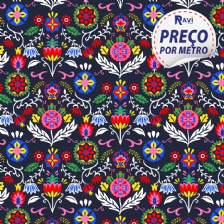 TRICOLINE ESTAMPADA MISTA ARICEMA D6111