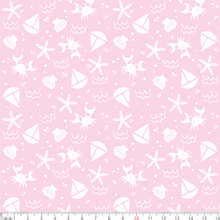 1 TECIDO TRICOLINE ESTAMPADA COLEÇÃO NOVA NATURE 100% ALGODÃO BARCO D1376 V097