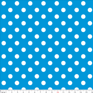 TECIDO TRICOLINE ESTAMPADA 100% ALGODÃO BOLA POÁ GRANDE D1554 V170