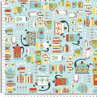 TECIDO TRICOLINE 1 ESTAMPADA COLEÇÃO NOVA 100% ALGODÃO CÍRCULO COR 2141