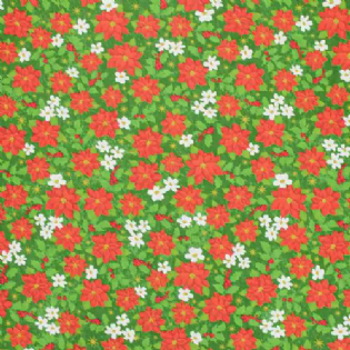 TECIDO TRICOLINE ESTAMPADA 100% ALGODÃO CÍRCULO NATAL 2412