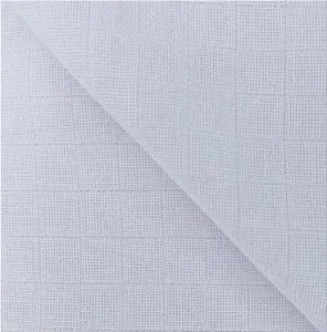 TECIDO FRALDA VALLETEX PREMIUM QUADRICULADA BRANCA - 0,80CM LARGURA