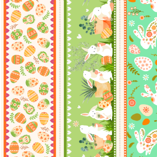 TECIDO TRICOLINE 1 ESTAMPADA DIGITAL 100% ALGODÃO 24 PASCOA E085