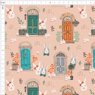 0 TECIDO TRICOLINE ESTAMPADA 100% ALGODÃO NOVA COLEÇÃO/24 PÁSCOA D9050 V18