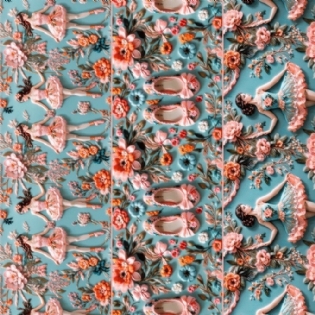 TECIDO TRICOLINE 1 ESTAMPADA DIGITAL 100% ALGODÃO NOVA E481