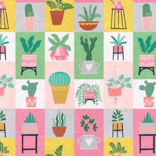 TECIDO TRICOLINE ESTAMPADA COLEÇÃO AFETOS 2024 100% ALGODÃO FLORAL D9050 V119