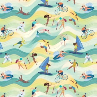 TECIDO TRICOLINE ESTAMPADA COLEÇÃO AFETOS 2024 100% ALGODÃO D9050 V129