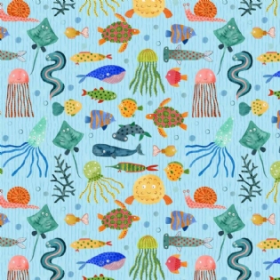 TECIDO TRICOLINE ESTAMPADA COLEÇÃO AFETOS 2024 100% ALGODÃO D9050 V158