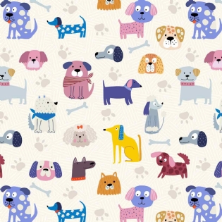 TECIDO TRICOLINE ESTAMPADA COLEÇÃO AFETOS 2024 100% ALGODÃO D9050 V165