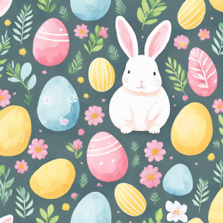 0 TECIDO TRICOLINE ESTAMPADA 100% ALGODÃO NOVA COLEÇÃO/25 PÁSCOA D9050 V166