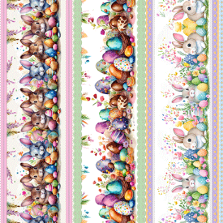 0 TECIDO TRICOLINE ESTAMPADA 100% ALGODÃO NOVA COLEÇÃO/25 PÁSCOA BARRADO D9050 V168