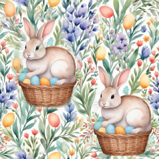 0 TECIDO TRICOLINE ESTAMPADA 100% ALGODÃO NOVA COLEÇÃO/25 PÁSCOA D9050 V175