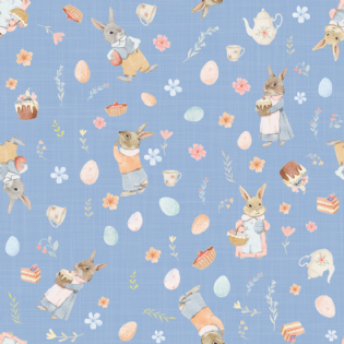 0 TECIDO TRICOLINE ESTAMPADA 100% ALGODÃO NOVA COLEÇÃO/25 PÁSCOA D9050 V176