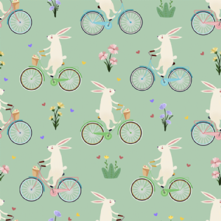 0 TECIDO TRICOLINE ESTAMPADA 100% ALGODÃO NOVA COLEÇÃO/25 PÁSCOA D9050 V181