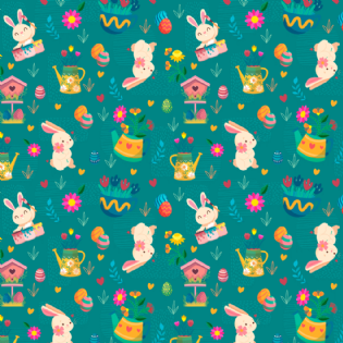 0 TECIDO TRICOLINE ESTAMPADA 100% ALGODÃO NOVA COLEÇÃO/25 PÁSCOA D9050 V016