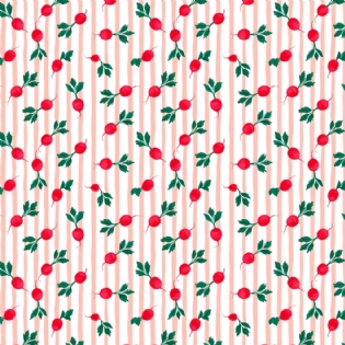 0 TECIDO TRICOLINE ESTAMPADA 100% ALGODÃO NOVA COLEÇÃO/25 CAMINHO DAS CORES RABANETE LISTRADO V221