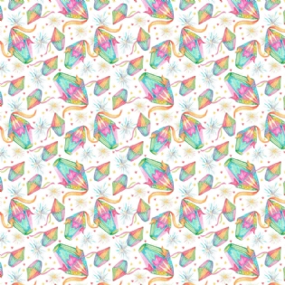 0 TECIDO TRICOLINE ESTAMPADA COLEÇÃO NOVA FESTA JUNINA ARRASTA PÉ 100% ALGODÃO D9050 V263