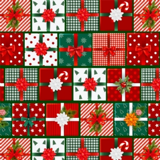 TECIDO TRICOLINE 1 ESTAMPADA DIGITAL 100% ALGODÃO NATAL D9001 E235