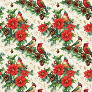 TECIDO TRICOLINE 1 ESTAMPADA DIGITAL 100% ALGODÃO NATAL D9001 E225