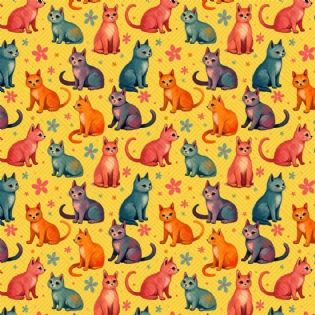 1 TECIDO TRICOLINE ESTAMPADA 100% ALGODÃO COLEÇÃO HANDMADE D9050 V335