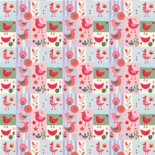 1 TECIDO TRICOLINE ESTAMPADA 100% ALGODÃO COLEÇÃO HANDMADE D9050 V322