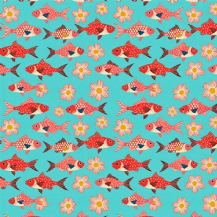 1 TECIDO TRICOLINE ESTAMPADA 100% ALGODÃO COLEÇÃO HANDMADE D9050 V321