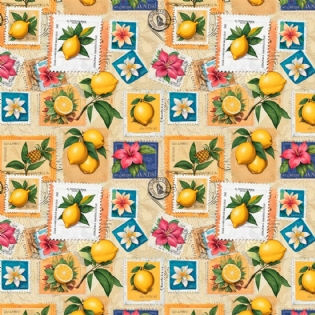 1 TECIDO TRICOLINE ESTAMPADA 100% ALGODÃO COLEÇÃO HANDMADE D9050 V318