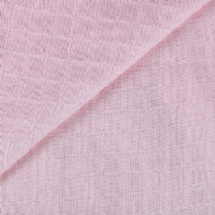 TECIDO FRALDA VALLETEX PREMIUM QUADRICULADA ROSA CLARO - 0,80CM LARGURA