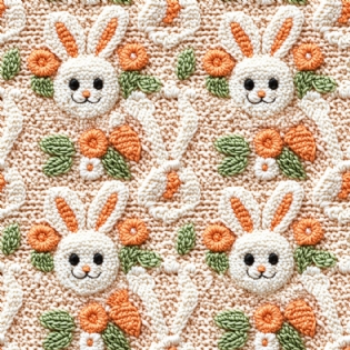 00 TECIDO TRICOLINE ESTAMPADA 100% ALGODÃO COLEÇÃO ENCANTOS DE PASCOA D9050 V375